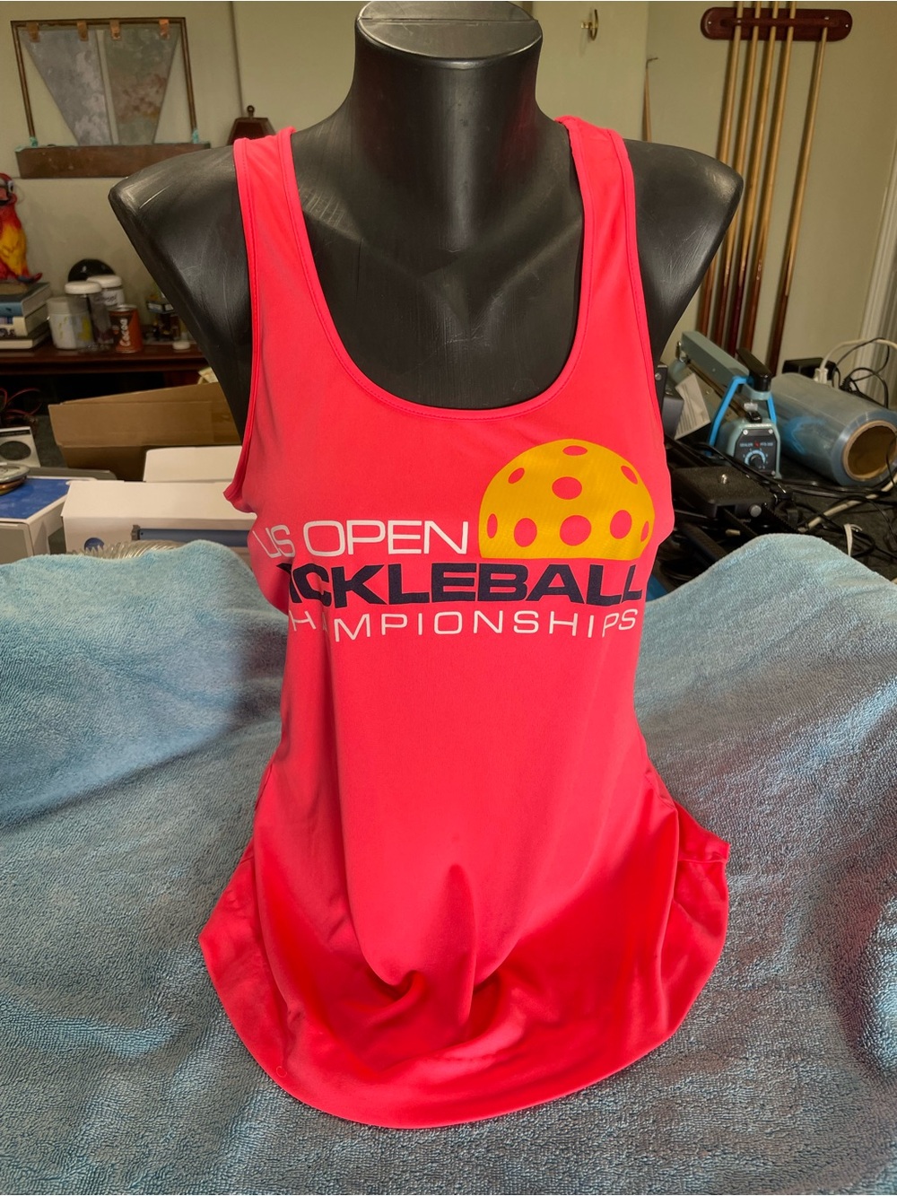 Sport-Tek Neon Pink Ladies Athletic Tank